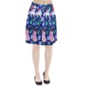 Colorful Funny Christmas Pattern Pig Animal Pleated Skirt View1