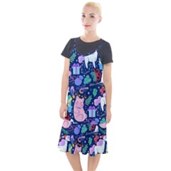 Colorful Funny Christmas Pattern Pig Animal Camis Fishtail Dress by Vaneshart