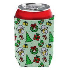 Colorful Funny Christmas Pattern Cartoon Can Holder by Vaneshart