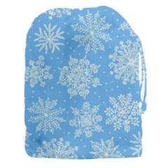 Hand Drawn Snowflakes Seamless Pattern Drawstring Pouch (3xl) by Vaneshart