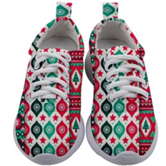 Flat Design Christmas Pattern Collection Kids Athletic Shoes by Vaneshart