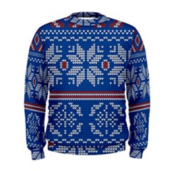 Beautiful Knitted Christmas Pattern Men s Sweatshirt