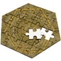 Golden Star And Starfall In The Sacred Starshine Wooden Puzzle Hexagon View2