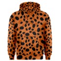 Orange Cheetah Animal Print Men s Core Hoodie View1