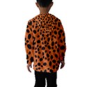 Orange Cheetah Animal Print Kids  Hooded Windbreaker View2