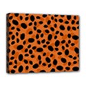 Orange Cheetah Animal Print Canvas 14  x 11  (Stretched) View1