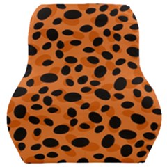 Orange Cheetah Animal Print Car Seat Back Cushion  by mccallacoulture