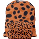 Orange Cheetah Animal Print Giant Full Print Backpack View1