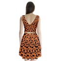 Orange Cheetah Animal Print Split Back Mini Dress  View2