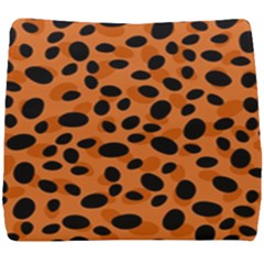 Orange Cheetah Animal Print Seat Cushion by mccallacoulture