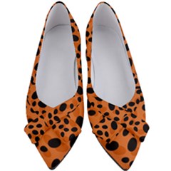 Orange Cheetah Animal Print Women s Bow Heels by mccallacoulture