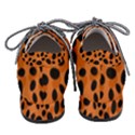 Orange Cheetah Animal Print Women s Pointed Oxford Shoes View4