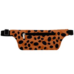 Orange Cheetah Animal Print Active Waist Bag