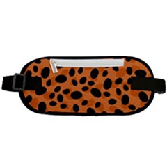 Orange Cheetah Animal Print Rounded Waist Pouch by mccallacoulture