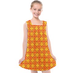 Rby-b-7-5 Kids  Cross Back Dress