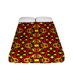 Rby-b-7-6 Fitted Sheet (full/ Double Size) by ArtworkByPatrick