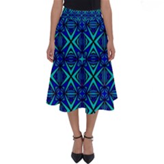 Abstract-q-8 Perfect Length Midi Skirt by ArtworkByPatrick