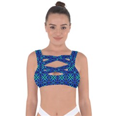 Abstract-q-8 Bandaged Up Bikini Top