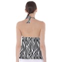 Thin Zebra Animal Print Babydoll Tankini Top View2