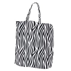 Thin Zebra Animal Print Giant Grocery Tote by mccallacoulture