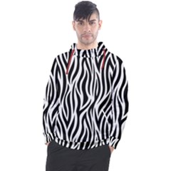 Thin Zebra Animal Print Men s Pullover Hoodie