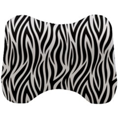 Thin Zebra Animal Print Head Support Cushion by mccallacoulture