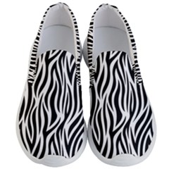 Thin Zebra Animal Print Men s Lightweight Slip Ons by mccallacoulture