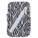 Thin Zebra Animal Print Belt Pouch Bag (Large) View1