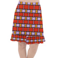 Abstract-q-9 Fishtail Chiffon Skirt by ArtworkByPatrick