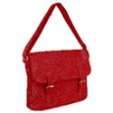 Modern Red And White Confetti Pattern Buckle Messenger Bag View1