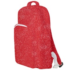 Modern Red And White Confetti Pattern Double Compartment Backpack