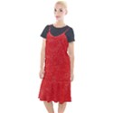 Modern Red And White Confetti Pattern Camis Fishtail Dress View1