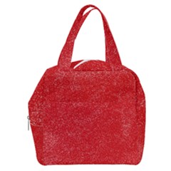 Modern Red And White Confetti Pattern Boxy Hand Bag