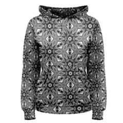 Black And White Pattern Women s Pullover Hoodie by HermanTelo