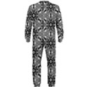 Black And White Pattern OnePiece Jumpsuit (Men)  View2