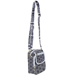 Black And White Pattern Shoulder Strap Belt Bag