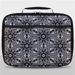 Black And White Pattern Full Print Lunch Bag