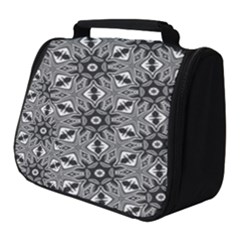 Black And White Pattern Full Print Travel Pouch (small)