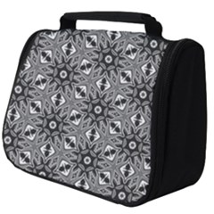 Black And White Pattern Full Print Travel Pouch (big)