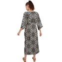 Black And White Pattern Grecian Style  Maxi Dress View2