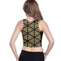 Pattern Stained Glass Triangles Racer Back Crop Top View2