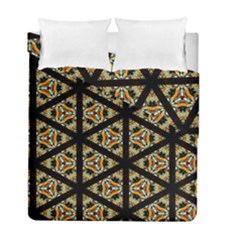 Pattern Stained Glass Triangles Duvet Cover Double Side (full/ Double Size)