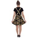 Pattern Stained Glass Triangles Velvet Suspender Skater Skirt View2