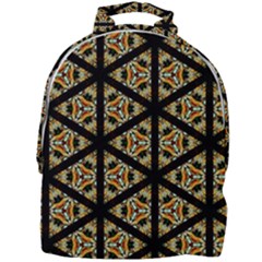 Pattern Stained Glass Triangles Mini Full Print Backpack by HermanTelo