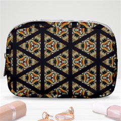 Pattern Stained Glass Triangles Make Up Pouch (small)