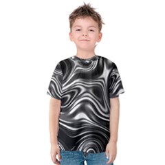 Wave Abstract Lines Kids  Cotton Tee