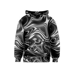 Wave Abstract Lines Kids  Pullover Hoodie by HermanTelo