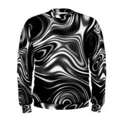 Wave Abstract Lines Men s Sweatshirt by HermanTelo