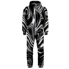 Wave Abstract Lines Hooded Jumpsuit (men)  by HermanTelo