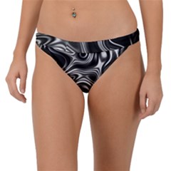 Wave Abstract Lines Band Bikini Bottom